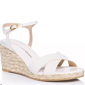 🌹STUART WEITZMAN🌹 Dayna Espadrille Wedge In Cream Size: 7.5B